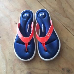 Under armour foam sandals!
